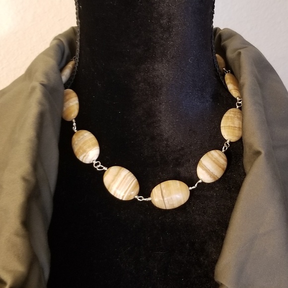 HANDMADE Stunning Agate Necklace! - Picture 1 of 7